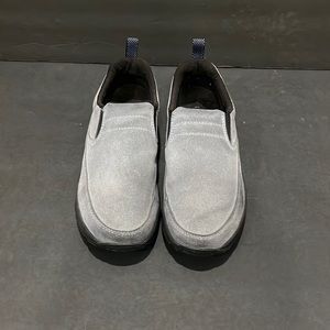 Womens L.L. Bean Gray Slip ON Comfort Walking Mule/Loafer Shoe Sz 8